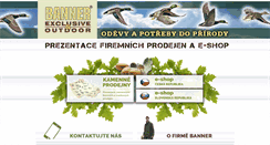 Desktop Screenshot of banner-shop.cz