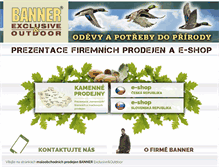 Tablet Screenshot of banner-shop.cz